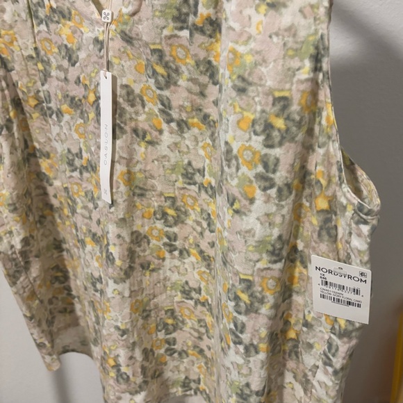 🆕 Caslon A-Line Floral Sleeveless Top from Nordstrom, New with Tags - Picture 5 of 8